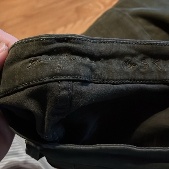 7 for all Mankind Skinny size 24 Green Khaki - Picture 3 of 8